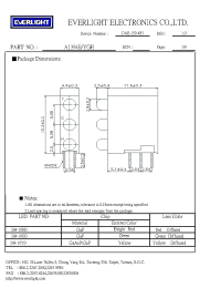 Datasheet A1394B/YGH manufacturer Everlight