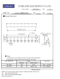 Datasheet A1814-10B/8H1G/R manufacturer Everlight