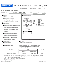 Datasheet ELF-512SRWA/T2 manufacturer Everlight