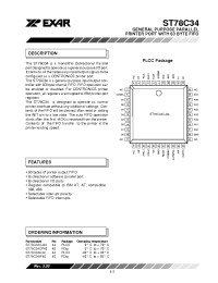 Datasheet 78C34 manufacturer Exar
