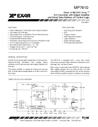 Datasheet MP7610CS manufacturer Exar