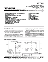 Datasheet MP7612AS manufacturer Exar