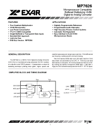 Datasheet MP7626 manufacturer Exar