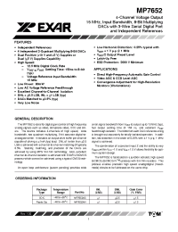 Datasheet MP7652AN manufacturer Exar