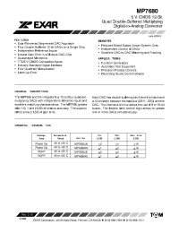 Datasheet MP7680 manufacturer Exar
