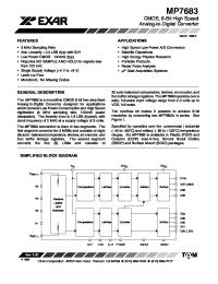 Datasheet MP7683 manufacturer Exar