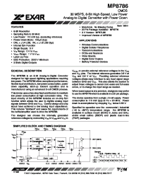 Datasheet MP87L86 manufacturer Exar