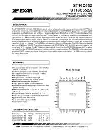 Datasheet ST16C552/ST16C552A manufacturer Exar