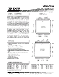 Datasheet XR16C850 manufacturer Exar