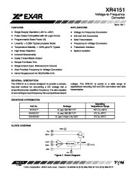Datasheet XR4151CP manufacturer Exar