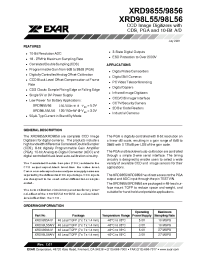 Datasheet XRD9855 manufacturer Exar