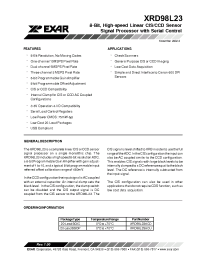 Datasheet XRD98L23ACU manufacturer Exar