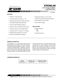 Datasheet XRD98L60 manufacturer Exar