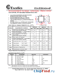 Datasheet EIA1414-4P manufacturer Excelics