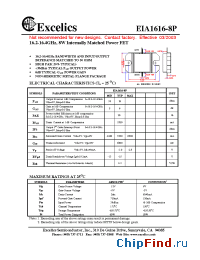 Datasheet EIA1616-8P manufacturer Excelics