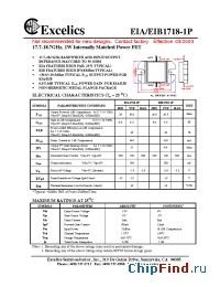 Datasheet EIA1718-1P manufacturer Excelics