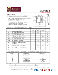 Datasheet EIC0910-5 manufacturer Excelics