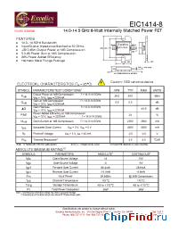 Datasheet EIC1414-8 manufacturer Excelics