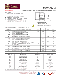 Datasheet EIC5359-10 manufacturer Excelics