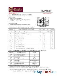Datasheet EMP103B manufacturer Excelics