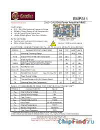 Datasheet EMP311 manufacturer Excelics