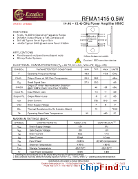 Datasheet RFMA1415-05W manufacturer Excelics