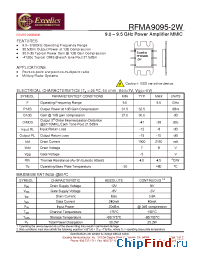 Datasheet RFMA9095-2W manufacturer Excelics