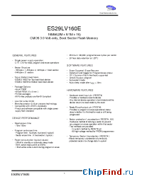 Datasheet ES29BDS640EB-90TGI manufacturer ExcelSemi