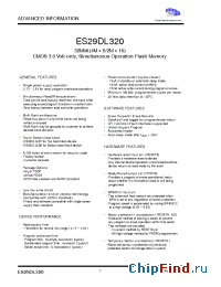 Datasheet EX29BDS320-70TC manufacturer ExcelSemi