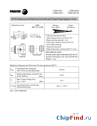 Datasheet 1.5SMC9V1 manufacturer Fagor