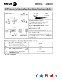 Datasheet P4SMA6V8C manufacturer Fagor