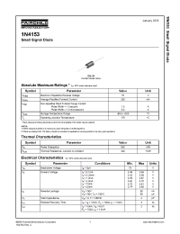 Datasheet 1N4153 manufacturer Fairchild