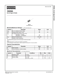 Datasheet 1N456A manufacturer Fairchild