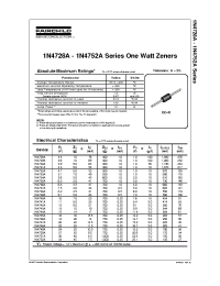 Datasheet 1N4750A manufacturer Fairchild