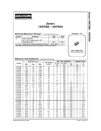 Datasheet 1N4754A_T50R manufacturer Fairchild