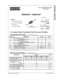 Datasheet 1N4935GP manufacturer Fairchild
