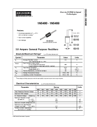 Datasheet 1N5400 manufacturer Fairchild