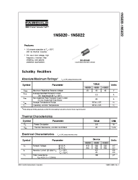 Datasheet 1N5820 manufacturer Fairchild