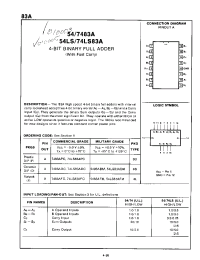Datasheet 74LS83APC manufacturer Fairchild