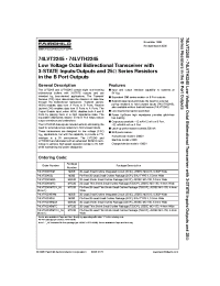 Datasheet 74LVT2245 manufacturer Fairchild