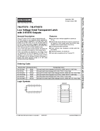 Datasheet 74LVT373 manufacturer Fairchild