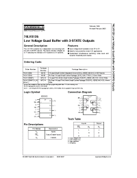 Datasheet 74LVX125M manufacturer Fairchild