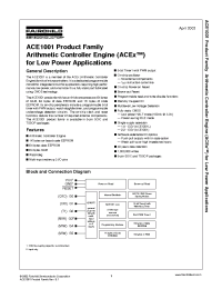 Datasheet ACE1001 manufacturer Fairchild