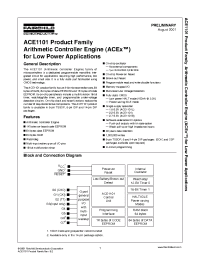 Datasheet ACE1101BM8 manufacturer Fairchild