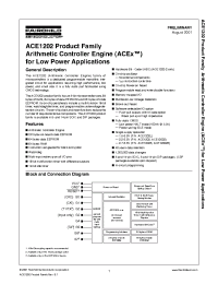 Datasheet ACE1202 manufacturer Fairchild