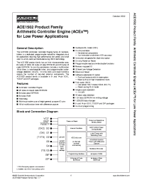 Datasheet ACE1502EM manufacturer Fairchild