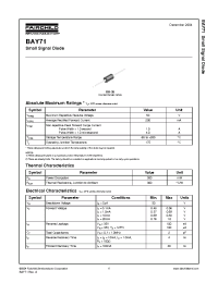 Datasheet BAY71 manufacturer Fairchild