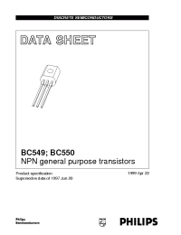 Datasheet BC550C/RR manufacturer Fairchild