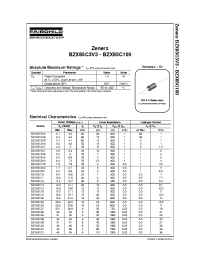 Datasheet BZX85C51 manufacturer Fairchild