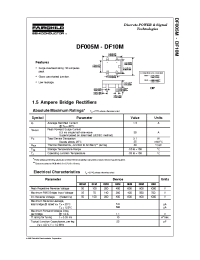 Datasheet DF01M manufacturer Fairchild